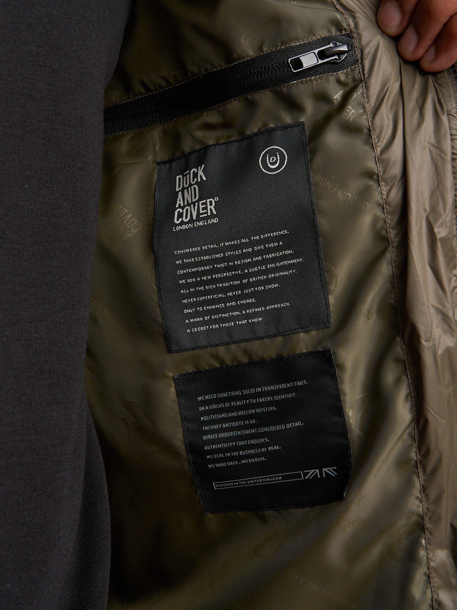 Rierson Hooded Gilet Dark Olive - Image 7